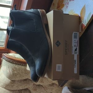 Sperry Black Booties